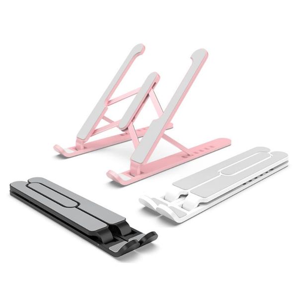 

tablet pc stands portable foldable lapstand adjustable notebook computer support base pad lapdesk holder cooling bracket 3 colors