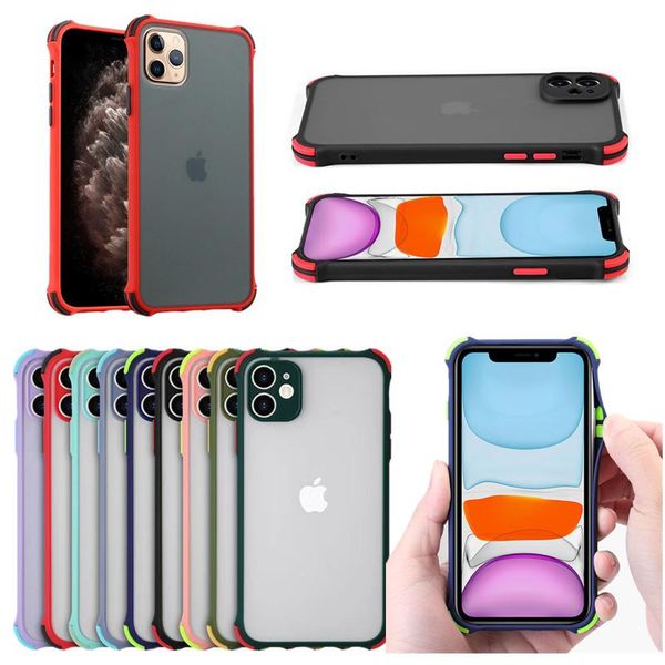 

case for iphone 12 11 pro max xr x xs max 6 7 8 plus 6s armor shockproof matte hard pc back cover