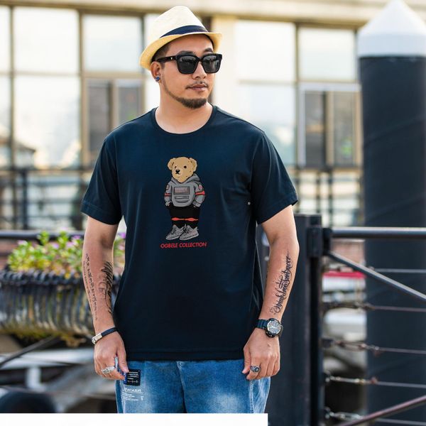 

songsanding us size polo bear shirt mens womens tshirt usa short sleeve hockey eu uk size matini bear captain poloshirts dropshipping, White;black