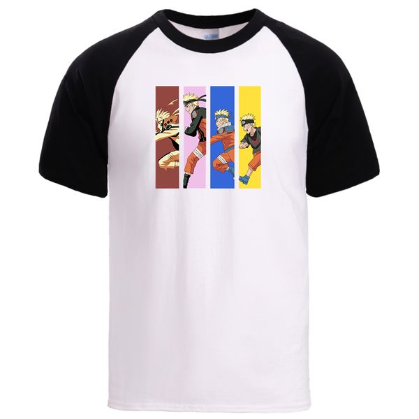

sport japan anime naruto t shirts mens spring summer 100% cotton raglan 2020 man short sleeve sportswear male causal loose t shirt