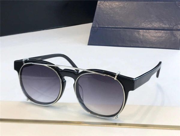 

1090 new sunglasses men and women fashion oval pilot simple uv 400 lens sunglasses coated mirror lens color electroplating frame send box, White;black