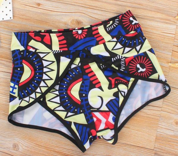 

2020 нового купальники женского двухсекционных костюмов бикини сетка строчка печать высокая талия sexy bikini99, White;black