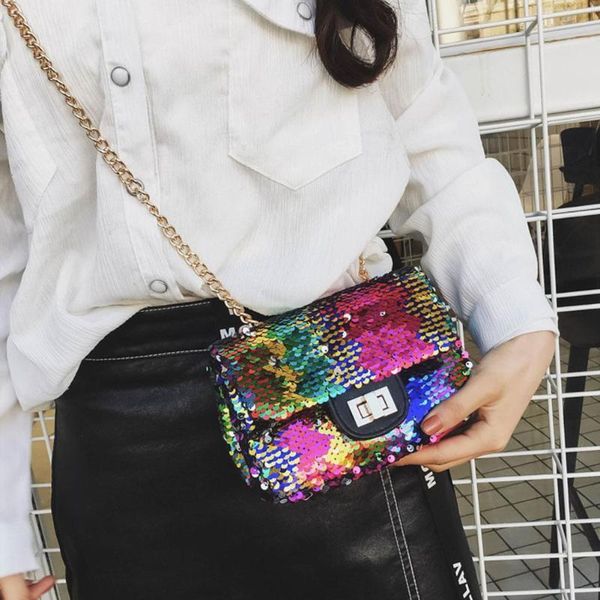 

women sequins bling preppy glitter femaleteenage girls school bag zipper colorful small travel bags rucksack mochila