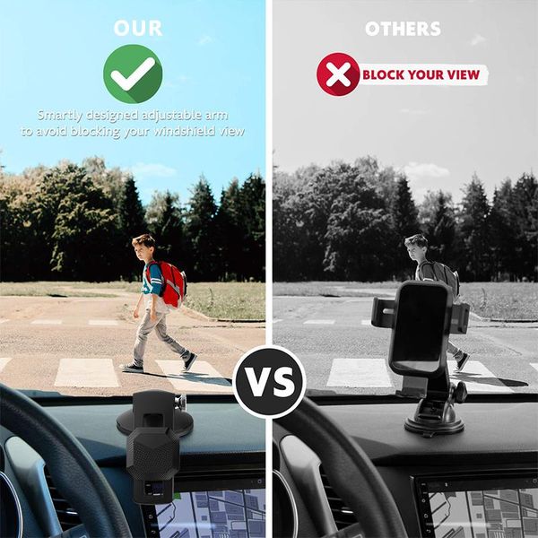 

univerola car phone mount powerful magnet strong suction cup washable sticky nano paste gel pad support for xiaomi iphone 11 wmtwhf hwjh