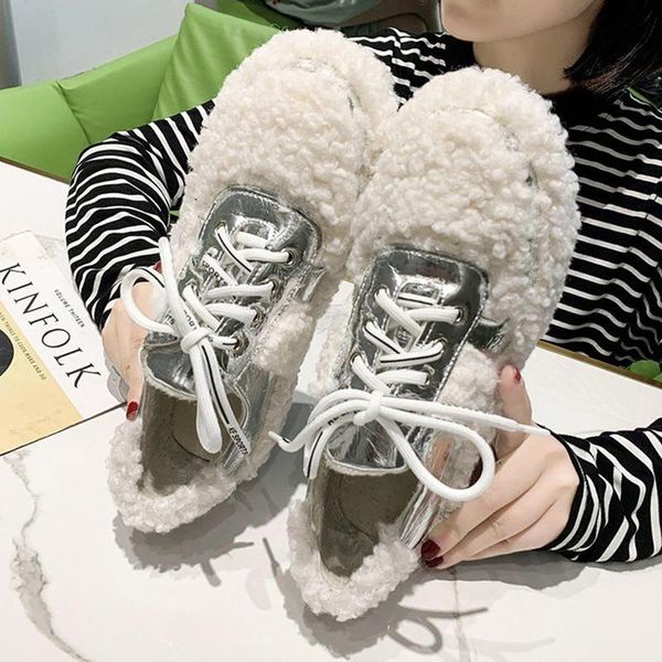 

boots 2021 winter women cotton shoes fashion female comfortable non-slip student lace-up thicken warm short, Black