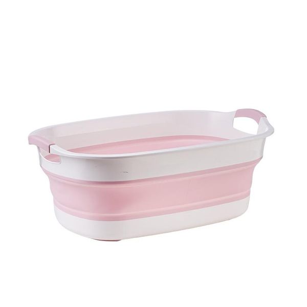 

portable newborn baby folding bath tub baby swim tubs foldable washing non-slip bathtub security spa children kids sqcqoi