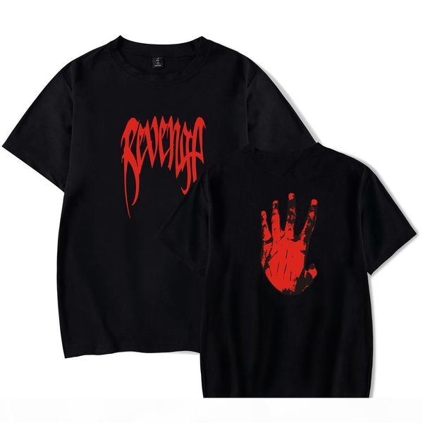 

revenge printed xxxtentacion casual mens tshirts summer male female crew neck short sleeve commemorative tees, White;black