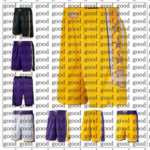 

2020 mens swingman los angeles basketball shorts authentic stitched lakers shorts city swingman jersey basketball shorts purple, Black