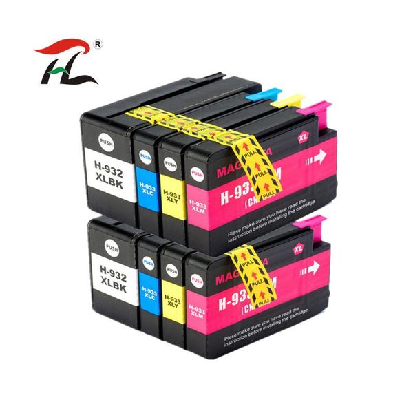 

8pk 2set 932xl 933 for 932 933xl replacement ink cartridge for officejet 7110 7610 6600 6700 6100 7612 printer
