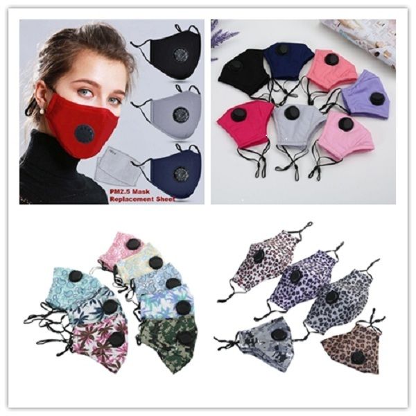 

kids face mask with filter pm2.5 cotton face mouth mask dustproof protective mask cartoon face masks washable carbon filter breather valve