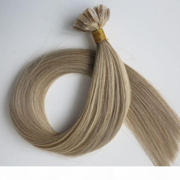 

наращивание волос 50г 50strands 18 20 22 24inch продукты m8613 кератина волос pre кабального flat tip человека, Black