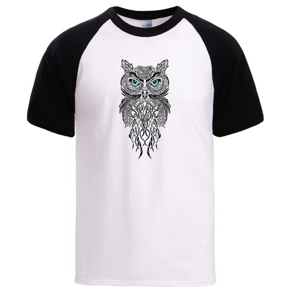 

cool owl summer short sleeve raglan tees causal loose fit tshirt male fashion cartoon tshirt sport hooded sweatshirt hoodie men t shirt