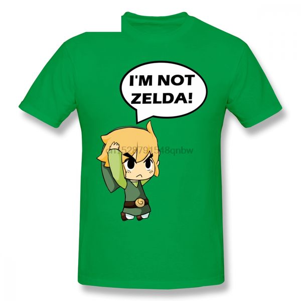 

im not zelda game funny cute cartoon men t shirt plus size cotton short sleeve t shirts sport hooded sweatshirt hoodie