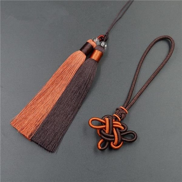 

1pcs double color long silk tassel fringe diy jewelry crafts decorative accessories pendant home sewing curtains tassels trim h bbytcd