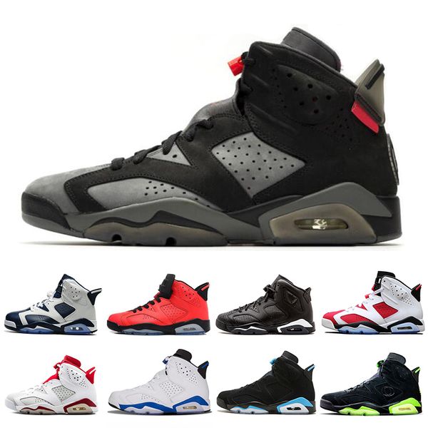 

new 6 6s men basketball shoes infrared bred sport blue unc flint carmine sport blue mens trainers sports sneakers us 7-13