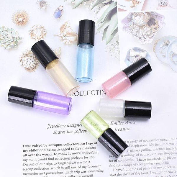 

storage bottles & jars 12/50/100pcs 3/5ml thin glass perfume roll on bottle , sample test ,metal roller essential oil vials travel use neces