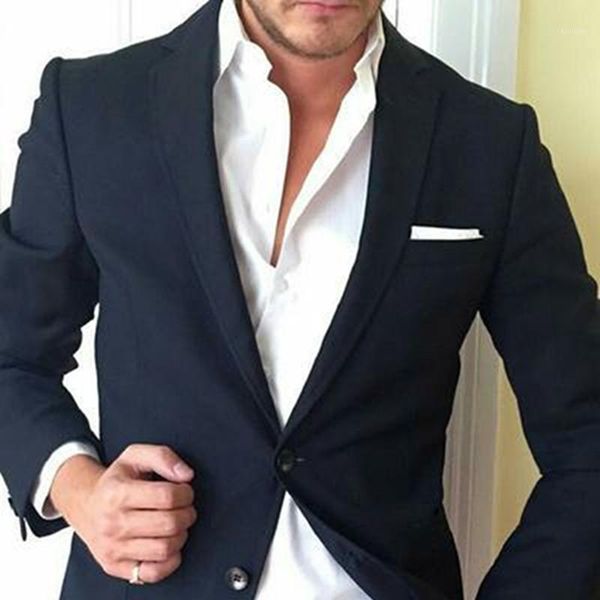 

ternos masculinos classic slim fit men prom suits wedding suits for men blazer masculino 2 pieces suit 2020 (jacket+pants)1, White;black