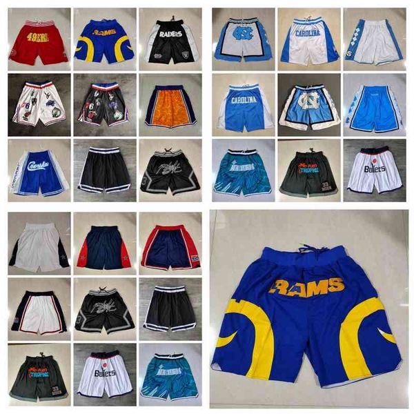 Herren Shorts Team Basketball Shorts Just Don Retro Dream Bullets tragen Sporthant