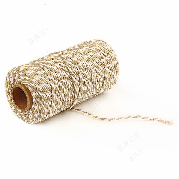 

for 2mm bakers twine string cotton 100m/roll cords rope handmade home decor christmas gift packing diy craft