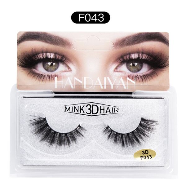 

3d mink thick false eyelashes curl up soft and long three-dimensional thick false eyelashes ing