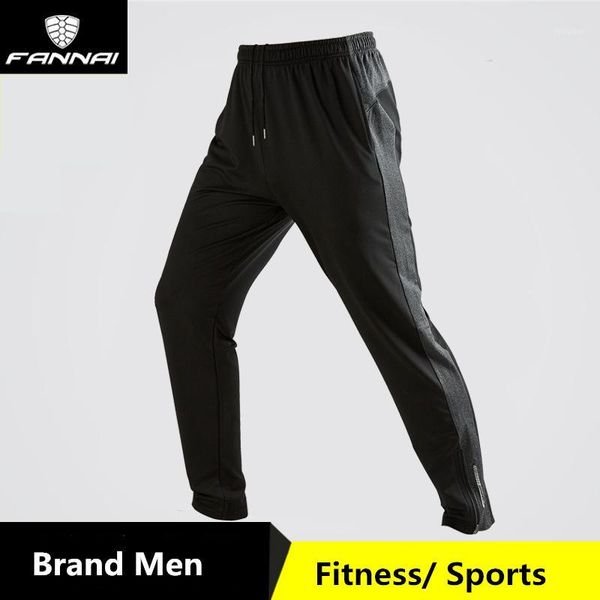 

men's clothing autumn fitness pants elastic quick dry loose men trousers for running sports1, Black