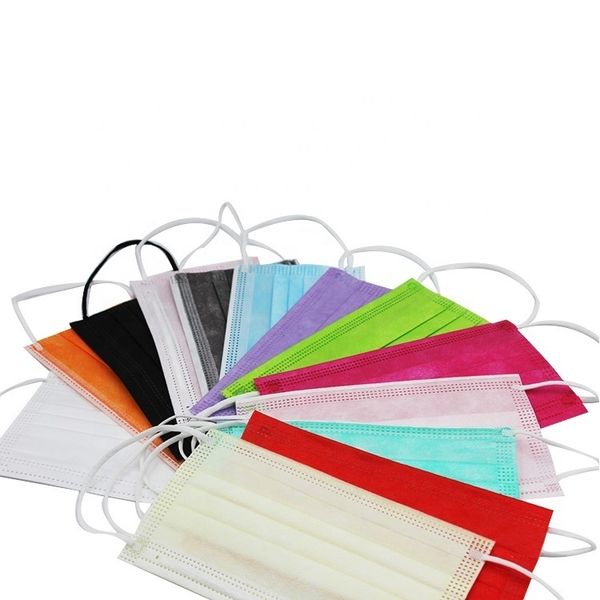 2021 последней продажа одноразовой горячей безопасность маски черных 3-слойное лицо новое