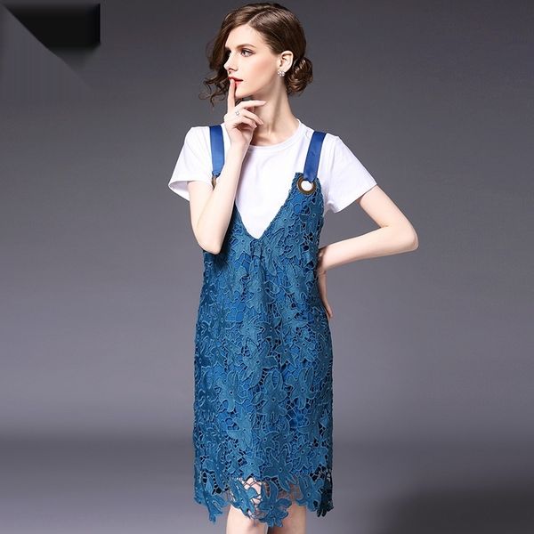 

2020 костюм женской весны и летом нового стиль тенниска ремешок sling плеча strapwith футболка и высокая талия пригонка v-образная подвязка, Black;gray