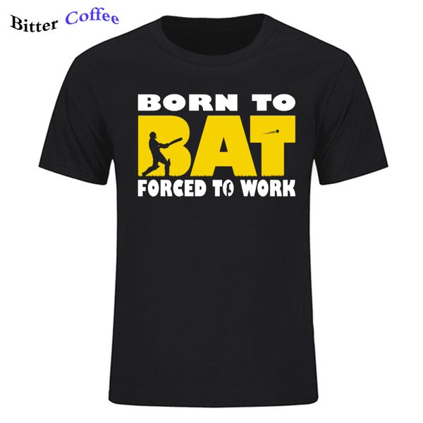 

новое прибытие лето born to bat принудительный крикет работа тройник смешно him самец проектирование с коротким рукавом спорта толстовка с к