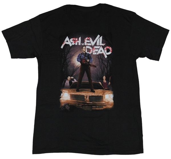 

дизайнеры балахон ash vs the evil dead mens ash a night car time изображение бесплатная доставка легкие футболки толстовка