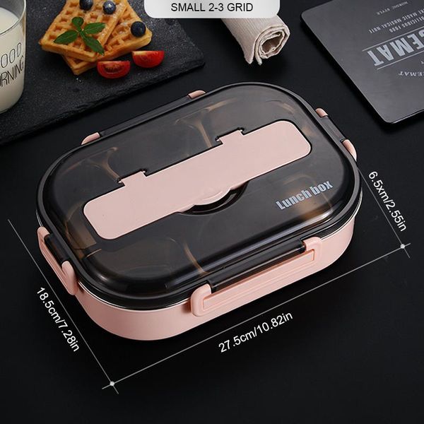 

insulated lunch box with compartments 304 stainless steel japanese bento box food storage box picnic tableware for microwave h jllpmt
