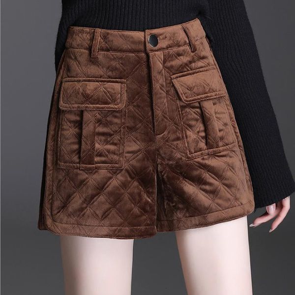 

new winter shorts 2021 female with waist cotton thickening ttms, White;black