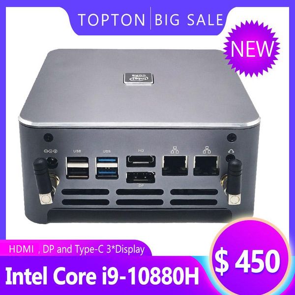 

горячий продавать no. 1 mini pc intel core i9 10880h / 9880h 10750h для windows 10 компьютерных игр 2 * ddr4 dp hdmi type-c 4k htpc nuc комп