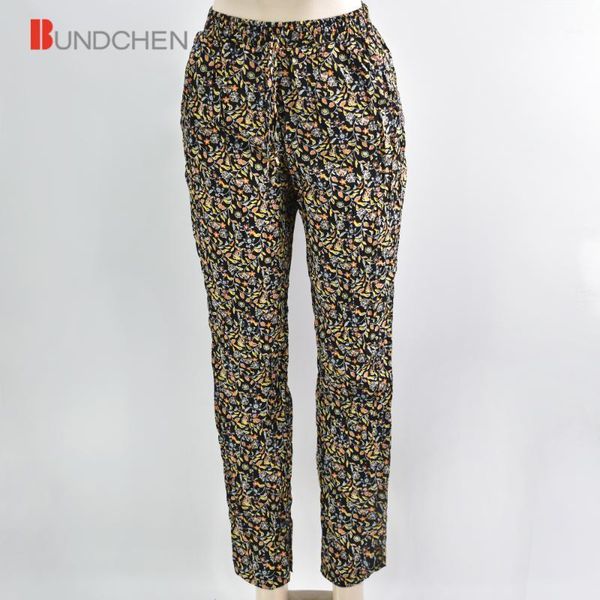 

ladies new designed floral print long slacks beach swimwear women casual home trousers1, Black;white