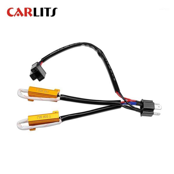 

h4 50w 8ohm headlight load resistor fog lamps decoder led canbus connection resistance fog lights resistor wholesale1
