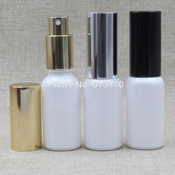

storage bottles & jars 30ml white glass spray 1 oz perfume bottle gold,silver,black atomizer pump sample vials empty cosmetic packing contai
