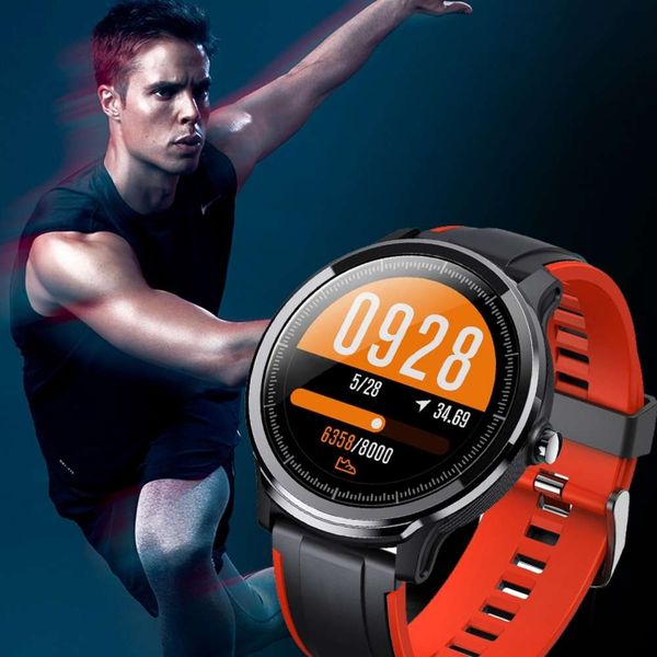 

men's and women's sports smart watch, fitns wristband, waterproof ip68, red