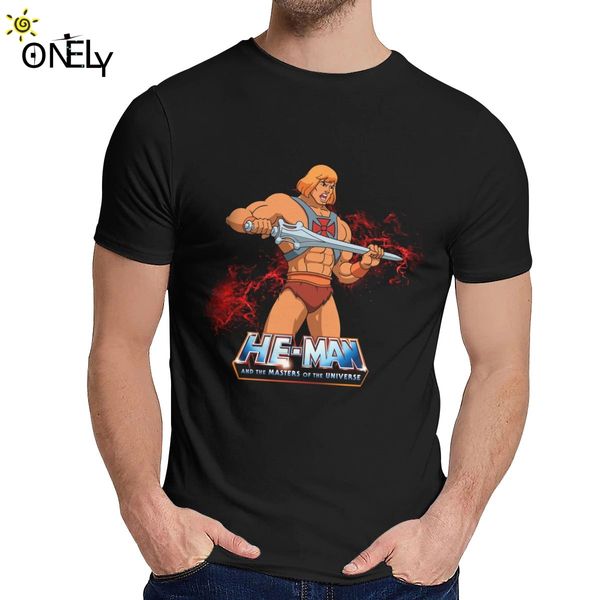 

sport heman holding sword t shirt masters of the universe t-shirt cartoon man's o-neck harajuku streetwear t shirt