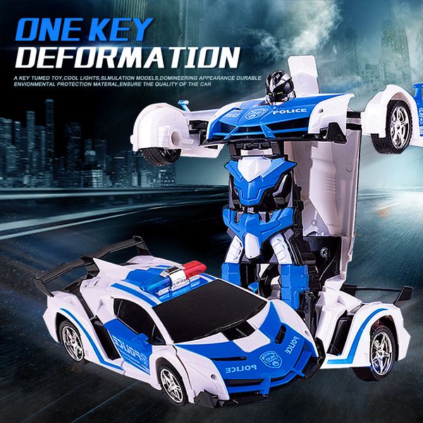 

transformation 2 in 1 driving sports cars drive transformational robots model remote control car rc toy gift for children