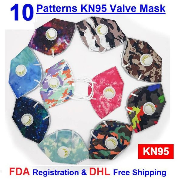 

colorful camouflage masquerade gas mask mascarilla protective face mask with valve