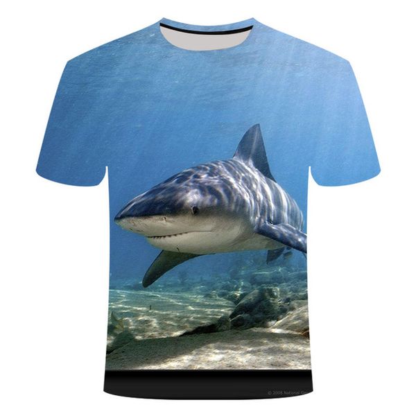 

shark go on holiday fishing creative summer men short 3d print shirts humor plus size hentai men clothing