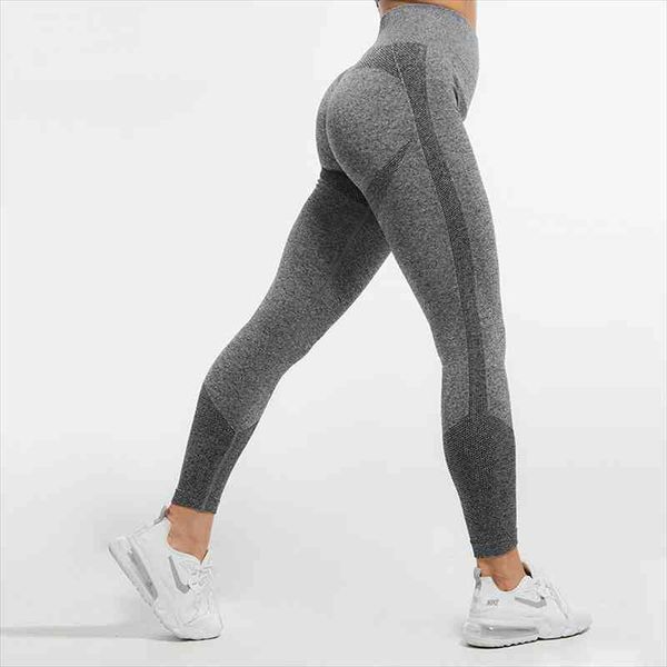 

fitness women leggings casual high waist push up spandex seamless workout leggings jeggings solid legins female, Black