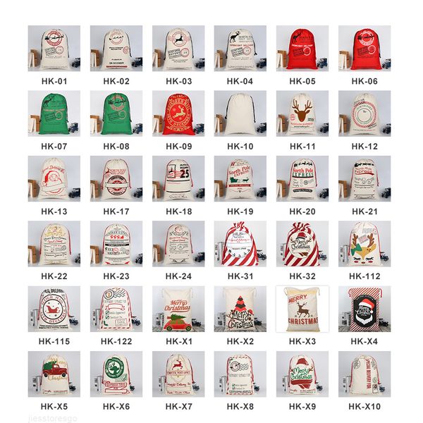 

factory outlet0xcdchristmas santa sacks canvas cotton bags large organic heavy drawstring gift bags personalized festival party christmas