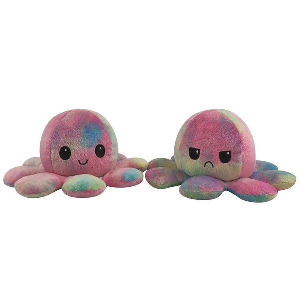 

cute soft simulation reversible pulpo doll kids christmas gift double-sided plush toy chirdren birthday gift wmteep