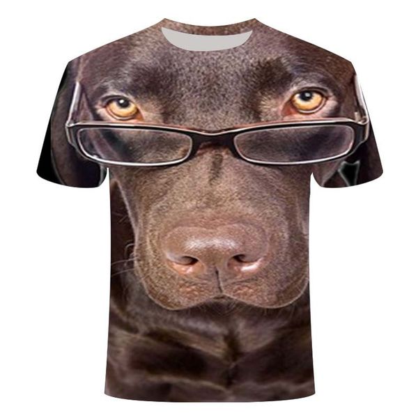 

animal dog pet o-collar summer 110-6xl 3d print shirts kawaii harajuku humor men clothing