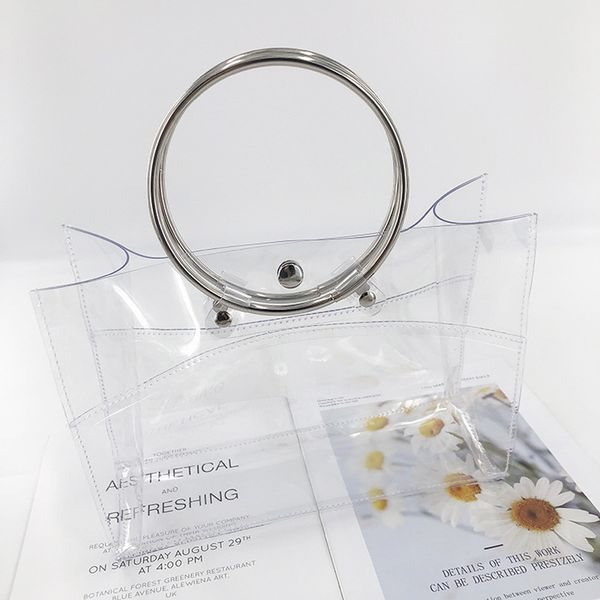 

2020 design 2020 luxury female purse bag jelly wrap metal wrist transparent pocket 2wmo