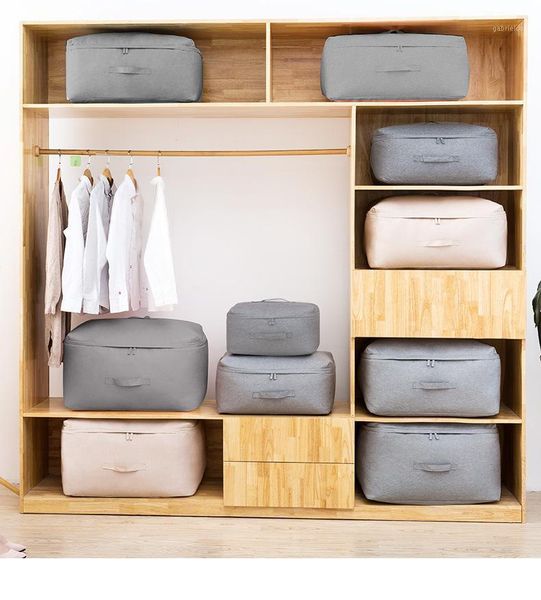 

cationic quilts storage bag large moving package clothes storage bag pure color outdoor travel organizer for camping1