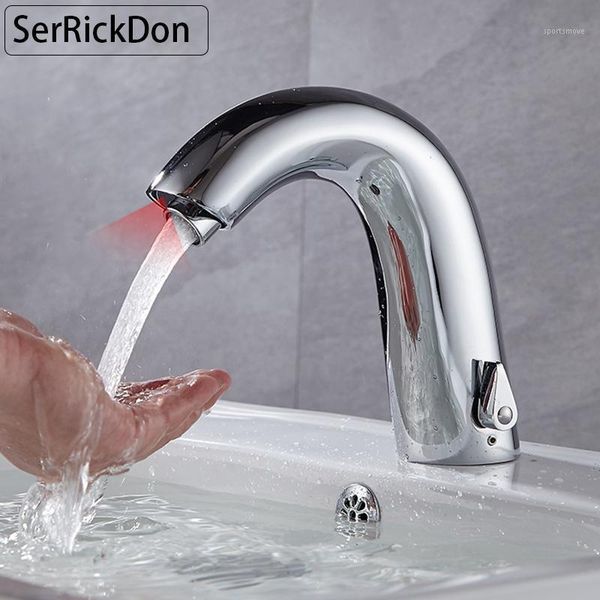 

bathroom sink faucets smart sensor basin faucet deck mount and cold automatic battery/socket powered water saving tap1