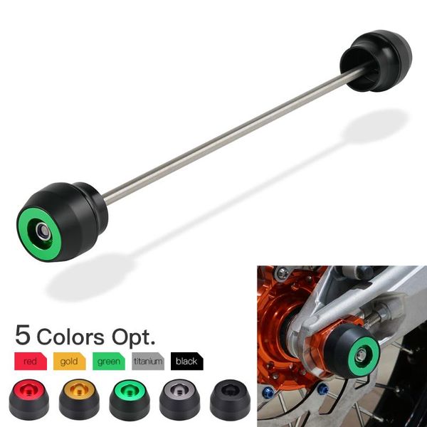 

parts for ninja 650 z650 2021 motorcycle rear axle slider wheel falling protector fork crash pads aluminum