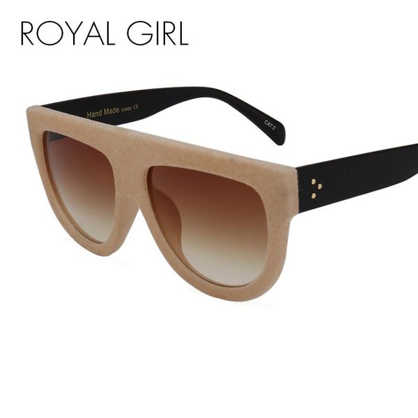 

sunglasses royal girl fashion oversized women brand designer luxury gradient plush border velvet ladies retro vintage ss214, White;black