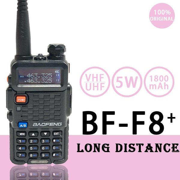 

walkie talkie baofeng radio bf-f8+ 2way ham radios walkie-talkies 5w vhf uhf dual band long distance handheld hf transceiver
